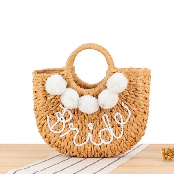 Bride Straw Beach Hand Woven - Summer Bag (10 Bags)