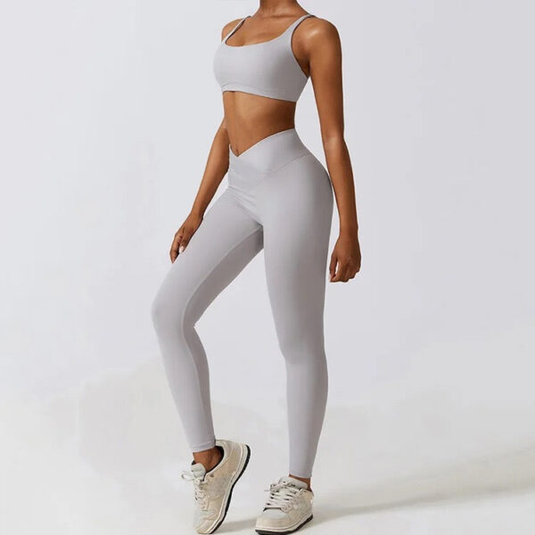 Activewear Gym set for women yoga clothes 2 piece workout set women plus active wear High Quality Butter soft yoga set - Image 6