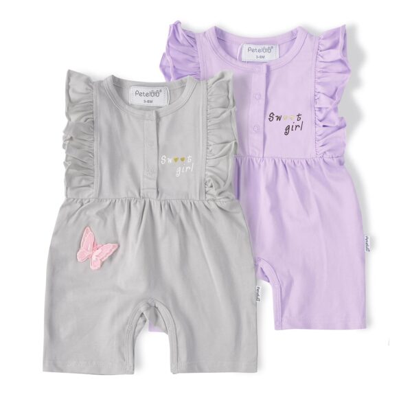 Baby Girl' s Rompers (8 pieces)