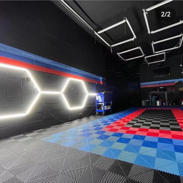 China manufacture plastic Pp Auto Detailing interlock Gerage Floor Tiles interlocking plastic interlocking Floor tiles - Image 3