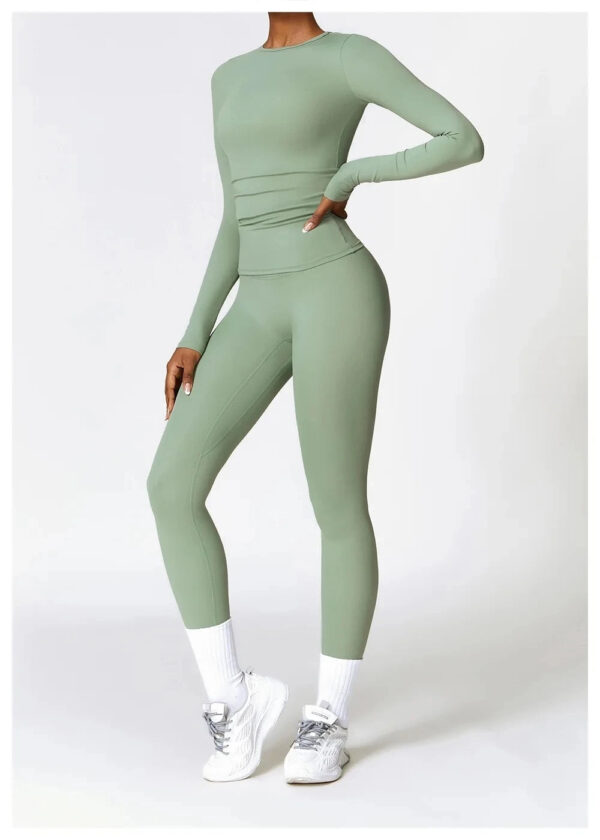 2024 winter Desingner yoga sets fitness women workout Booty Gym Biker fitness yoga sets for woman - Image 5
