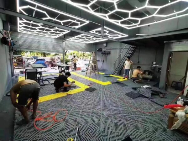 4cm modular Anti Slip Eco Friendly Anti Uv&Anti oxidant Garage Floor Tiles interlocking Plastic Mats - Image 5