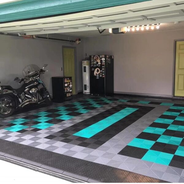 China manufacture plastic Pp Auto Detailing interlock Gerage Floor Tiles interlocking plastic interlocking Floor tiles - Image 4