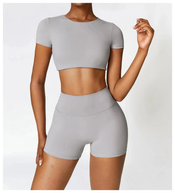 2024 winter Desingner yoga sets fitness women workout Booty Gym Biker fitness yoga sets for woman - Image 4