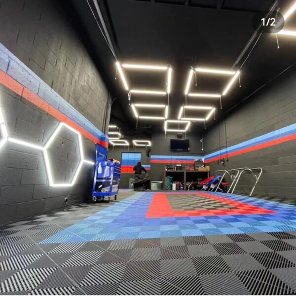 China manufacture plastic Pp Auto Detailing interlock Gerage Floor Tiles interlocking plastic interlocking Floor tiles - Image 2