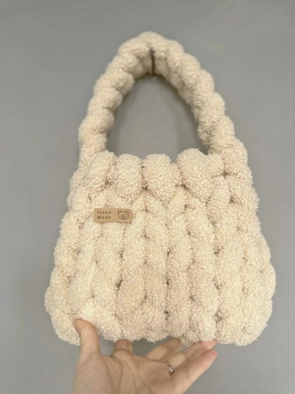 New Fashion Hand Knitted Soild Color Handbag (8 bags, 1 of each color) - Image 2